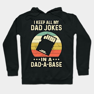 I Keep All My Dad Jokes In A Dad-a-base Hoodie